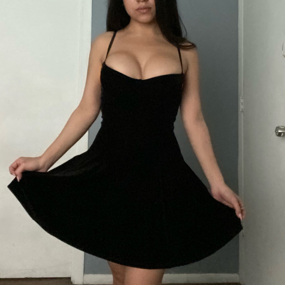 Velvet Black American Apparel Dress